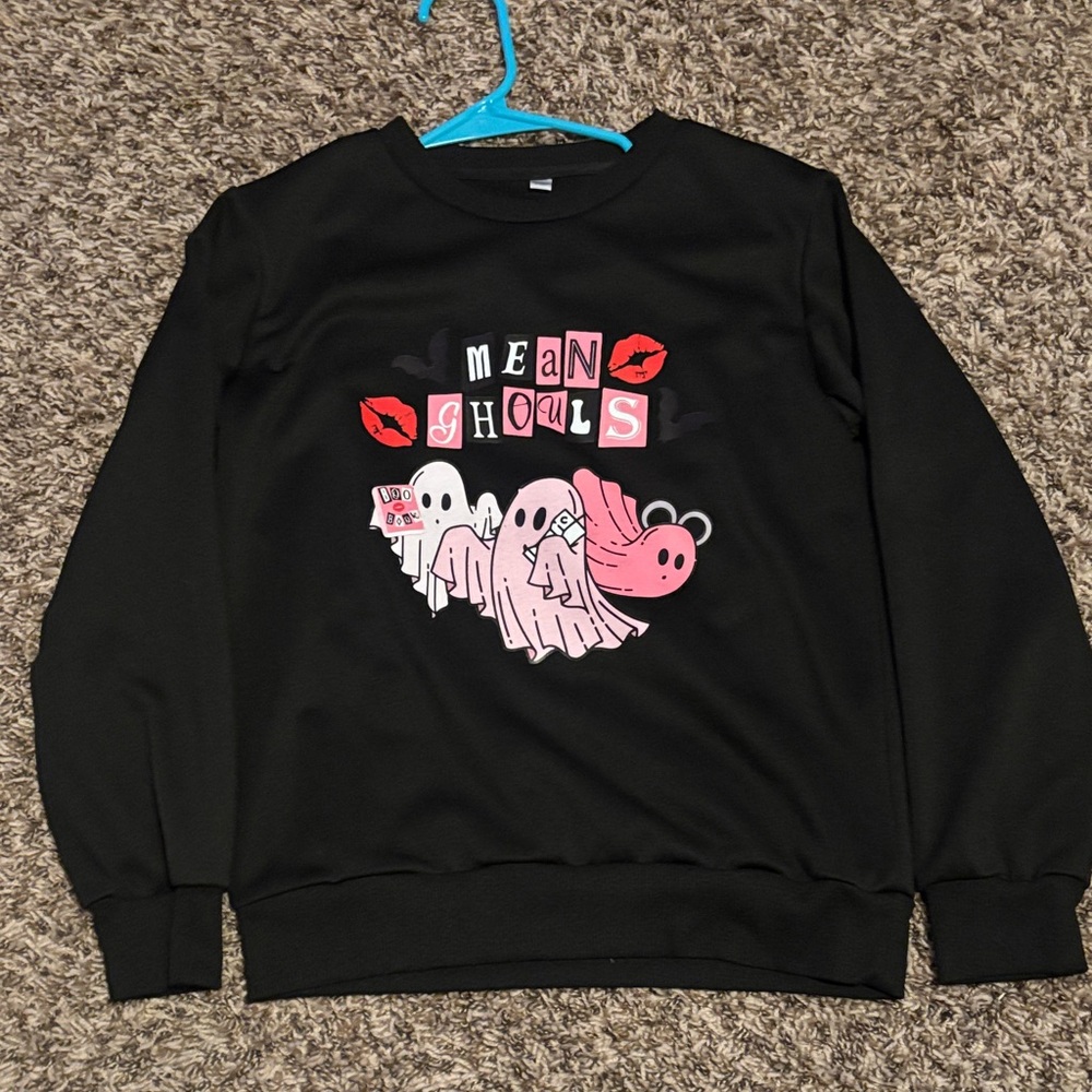 SHEIN Black 'Mean Ghouls' Kids Sweater